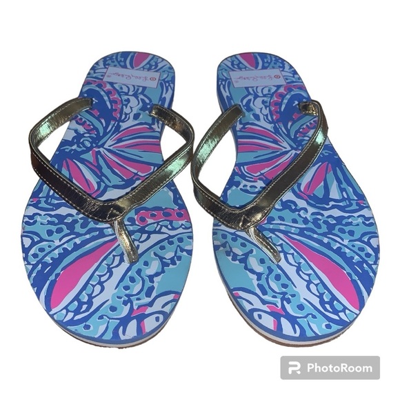 LILLY PULITZER FLIP FLOPS - Picture 3 of 5
